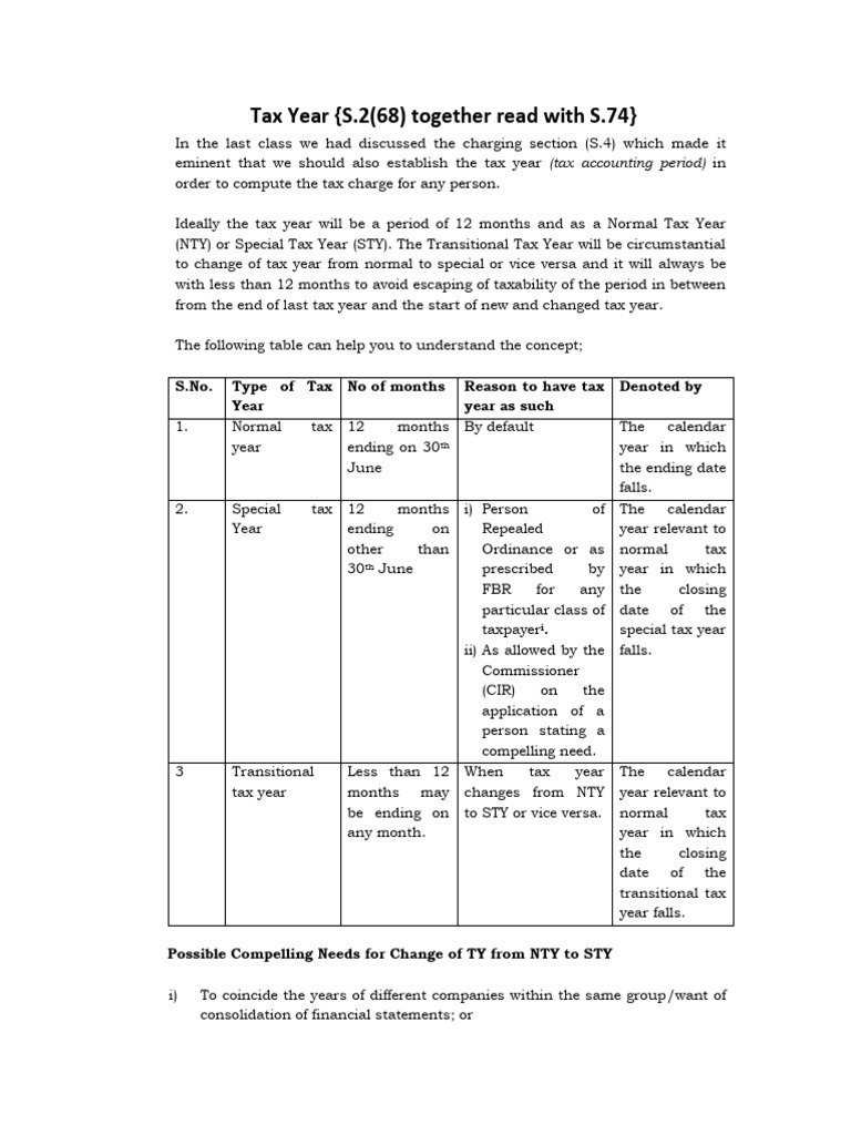 3 (NZ) - Tax Year - S.2 (68) and S.74 - 5.10.2024 | PDF