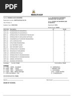 Official University Transcript Sample | PDF