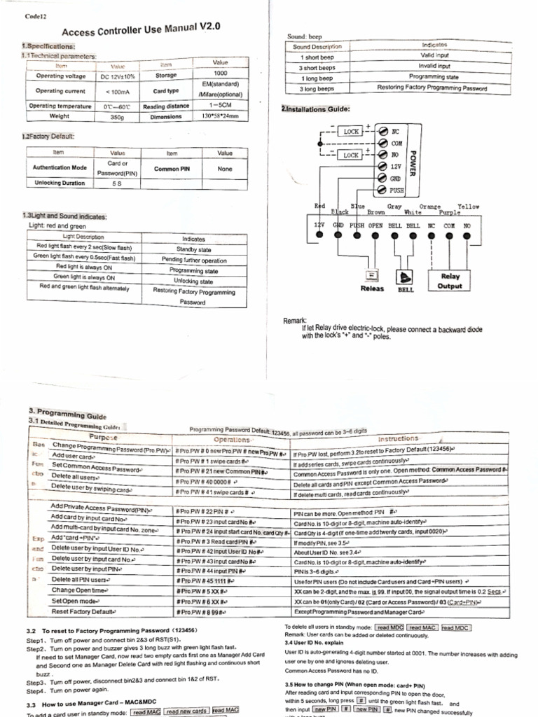 Zkteco 2 | PDF