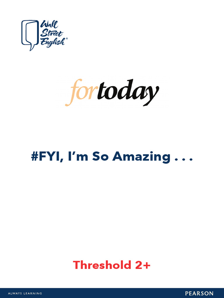 CC 12 - FYI I M So Amazing | PDF | Reading Comprehension | Human ...