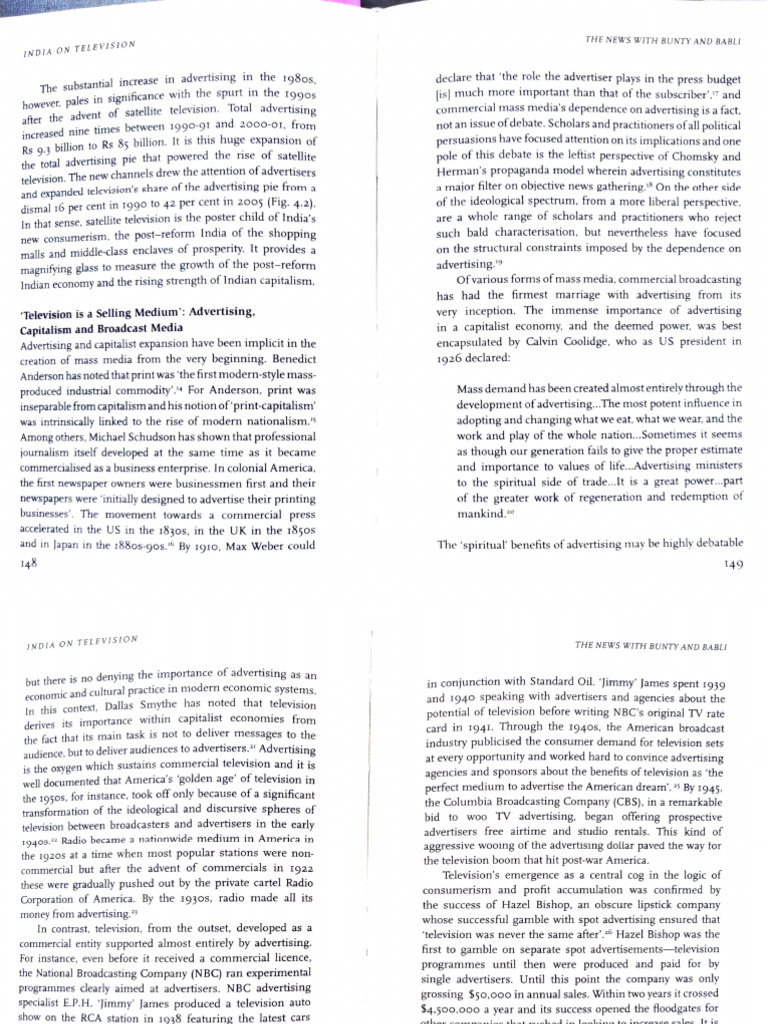 Impact of Advertising on Indian TV | PDF | Audience Measurement ...
