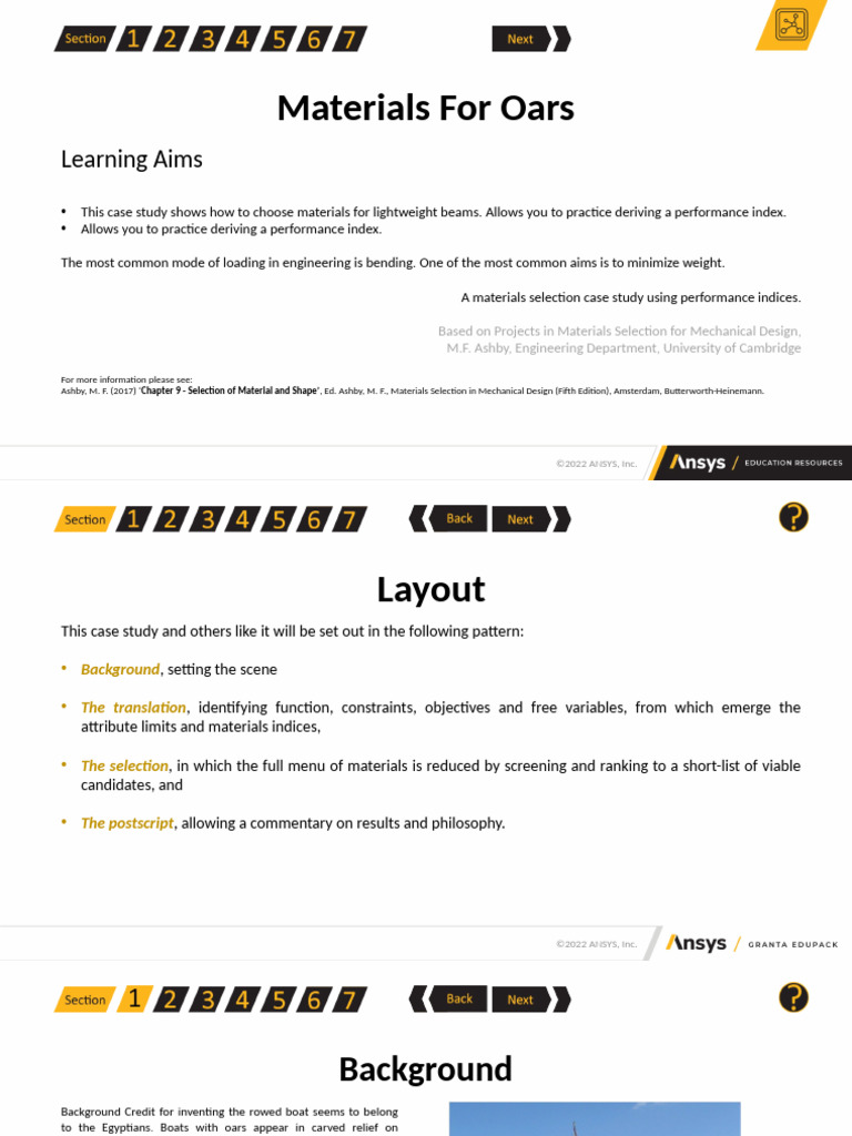 Material Selection for Lightweight Oars | PDF | Rowing (Sport ...