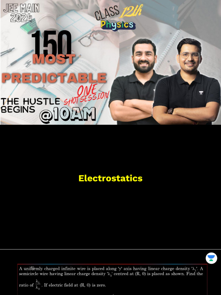 Most Predictable Questions Class 12th Physics Part - 1 | PDF | Inductor ...