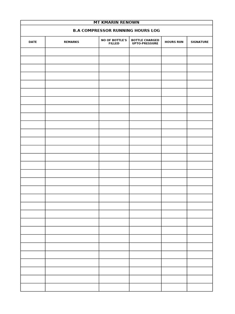 Ba Compressor Log | PDF