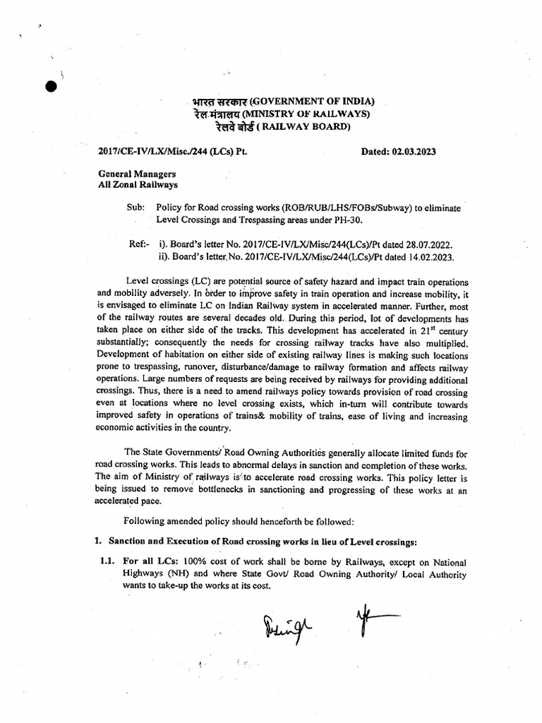 ROBs Railways Board LR | PDF