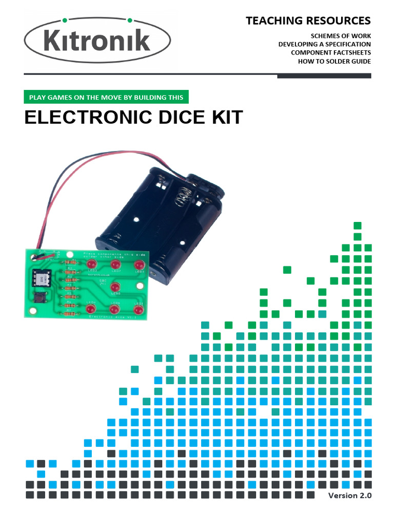 Teacher Resources for Electronic Dice | PDF | Light Emitting Diode ...