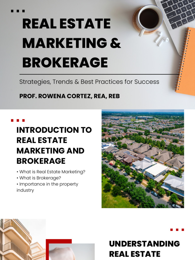 Real Estate Marketing & Brokerage (Lesson 1) | PDF | Marketing ...