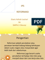 Ilmu Pengetahuan Sosial - Reformasi