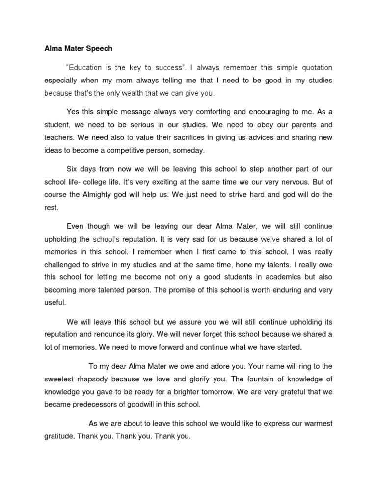 words of gratitude speech sample for teachers