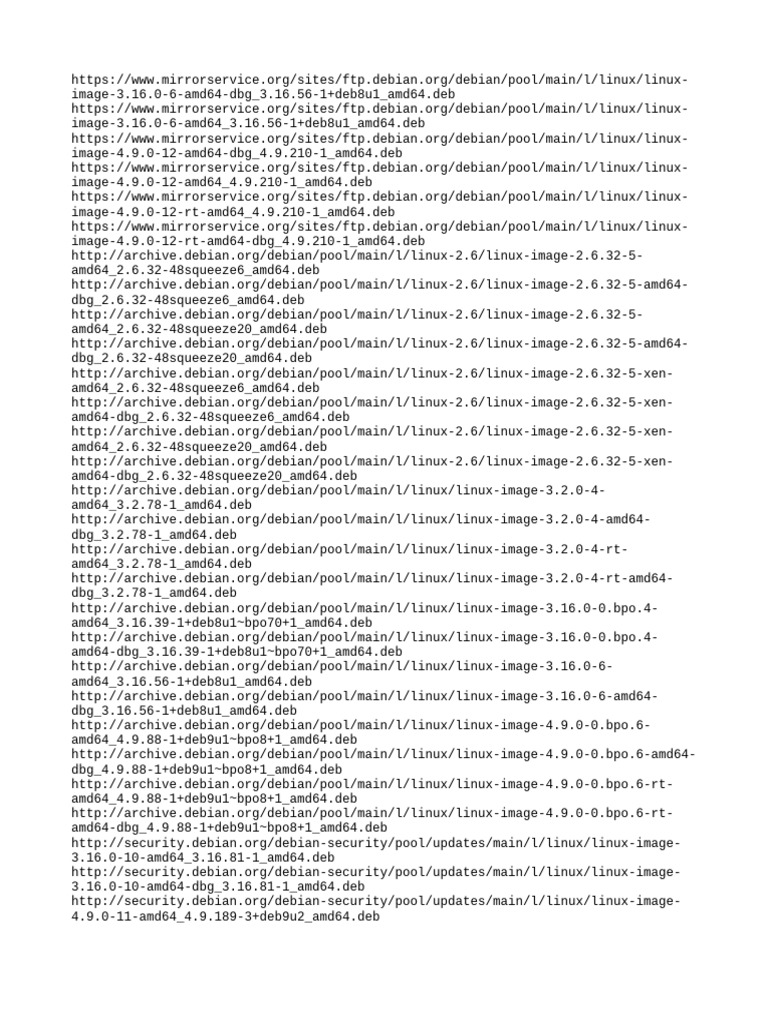 Debian Linux Image Packages List | PDF | Data Quality | Unix Software