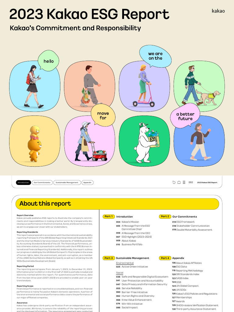 2023 Kakao ESG Report Overview | PDF