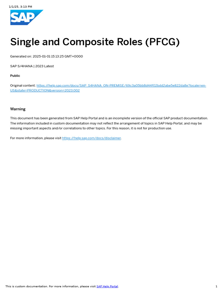 Material Ledger Report Role PFCG | PDF | Inventory | Prices