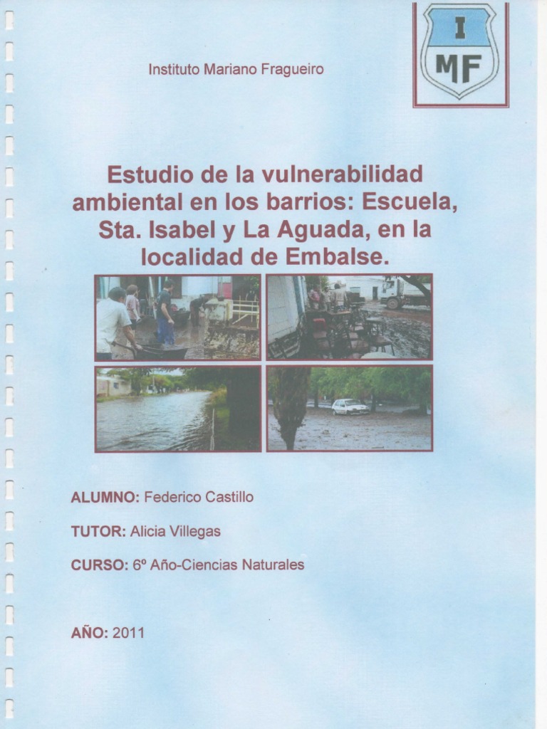 Estudio de la vulnerabilidad ambiental en los barrios ...