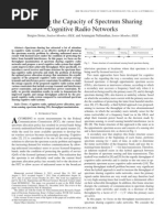 Enhancing The Capacity of Spectrum Sharing Cognitive Radio Networks