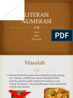 Literasi Numerasi