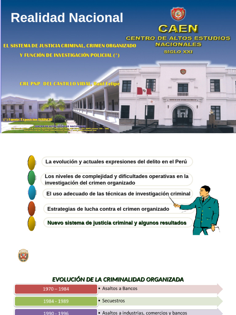 Sistema de Justicia Criminal y Crimen Organizado | PDF | Policía | Crímenes