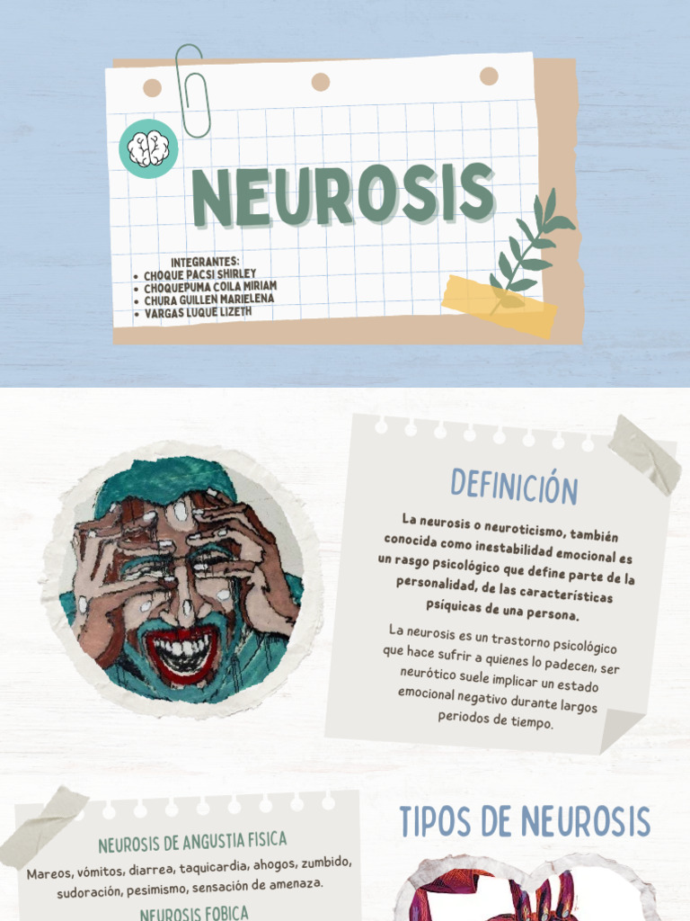 Tipos y Tratamientos de la Neurosis | PDF | Neurosis | Ansiedad