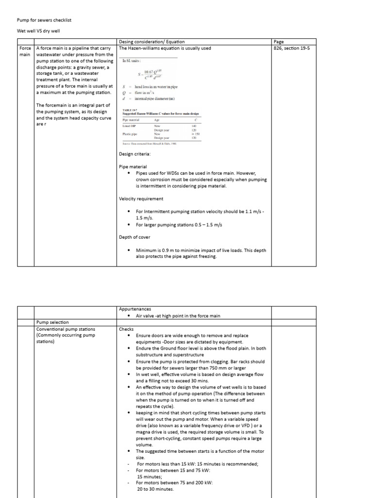 Pump Station Design Considerations | PDF | Pump | Pumping Station