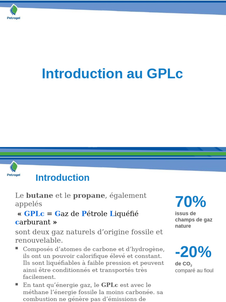 Caractéristiques du Gaz de Pétrole Liquéfié | PDF | Gaz de pétrole ...