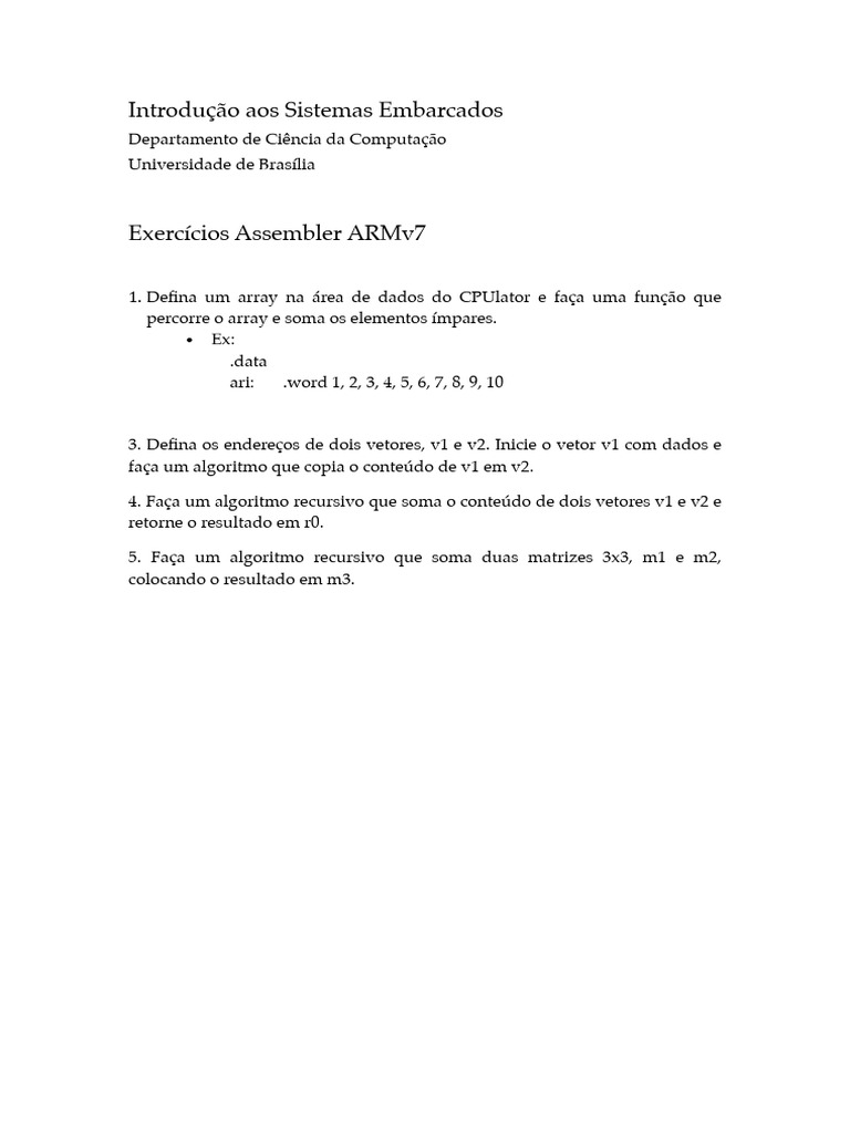 Lab ASM CPUlator | PDF