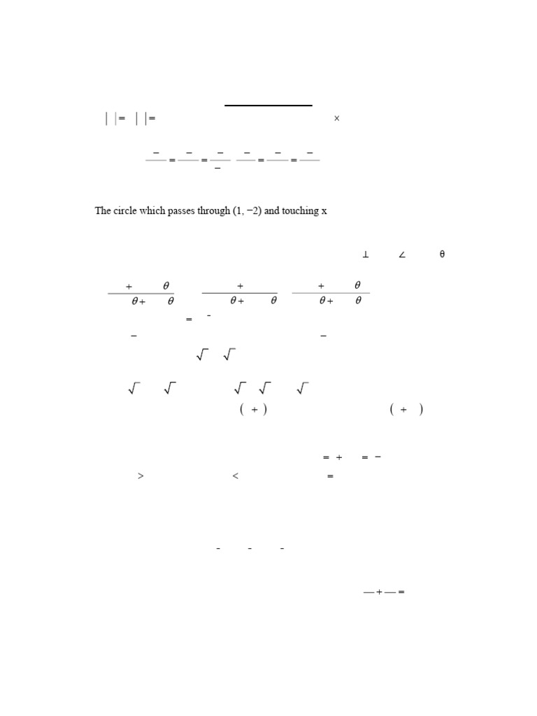 Mathematics Problem Set and Solutions | PDF | Cartesian Coordinate ...