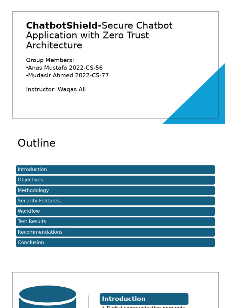 Secure Chatbot Application With Zero Trust Architecture: Chatbotshield ...