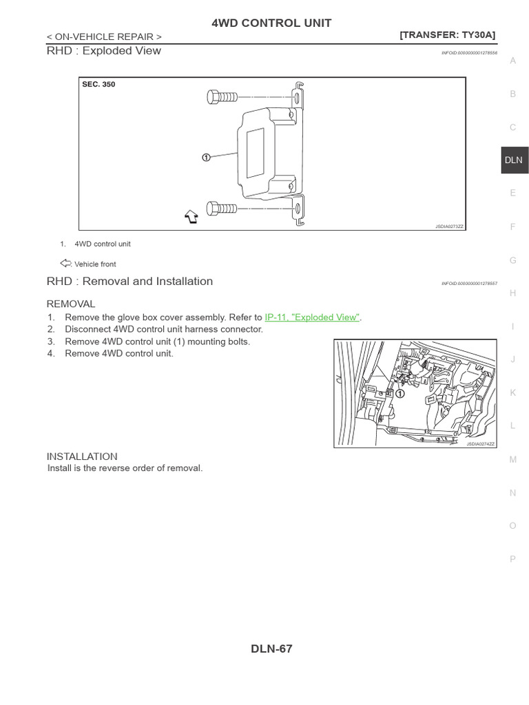 4WD Control Unit Installation Guide | PDF