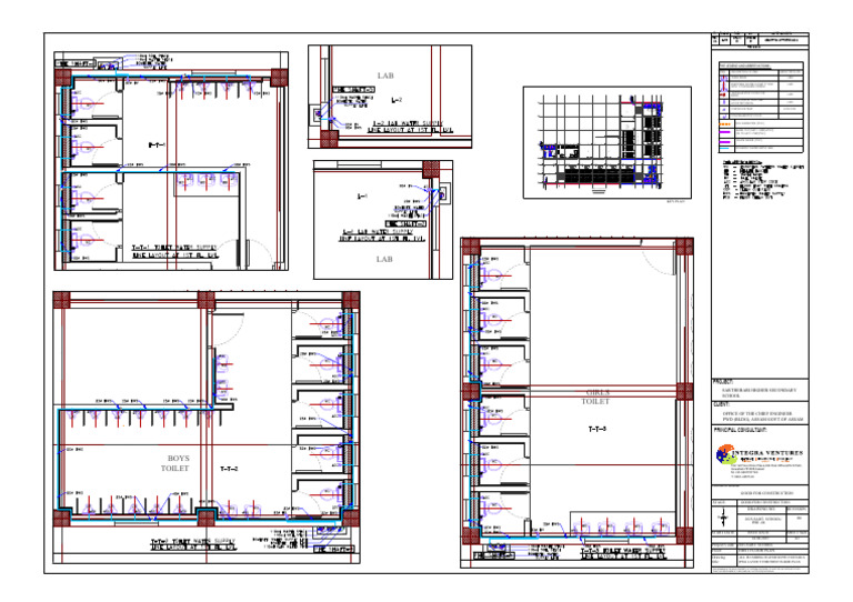 First Floor Plumbing Layout Plan | PDF | Sanitation | Building Engineering