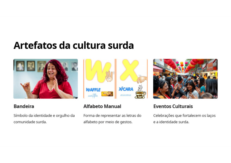 Artefatos Da Cultura Surda | PDF