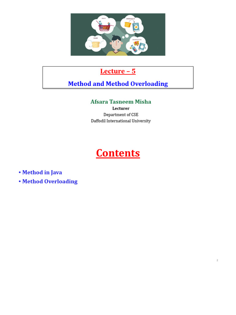 Java Method and Overloading Guide | PDF | Method (Computer Programming ...