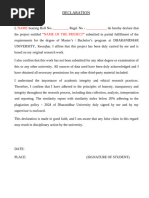 RGUHS Staff Declaration Form 2024-2025 | PDF