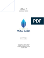 Modul - Xi: Mekanika Teknik