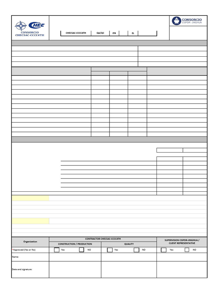 FOR-0015-002 - Grounding System Construction Verification | PDF ...
