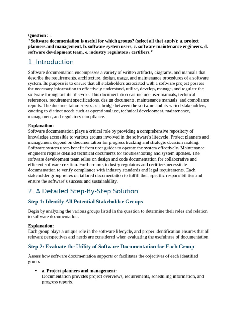 Importance of Software Documentation | PDF | Cryptography | Public Key ...
