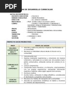 PDC Inicial 2026 Modelo | PDF | Plan de estudios | Educación de la ...