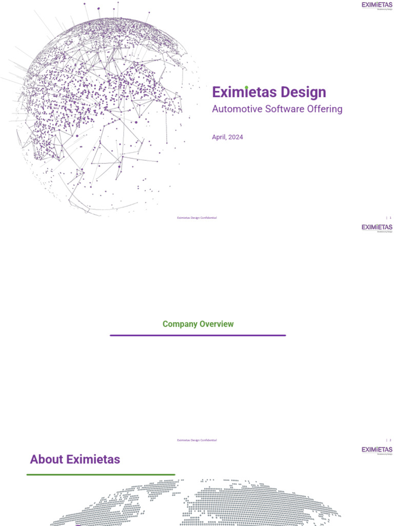 Eximietas Offering - Automotivev1.2 | PDF | Booting | System On A Chip