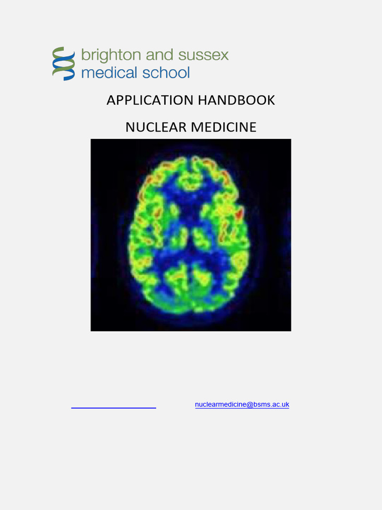Nuclear Medicine Application Handbook 2024 25 | PDF | Medical Imaging ...