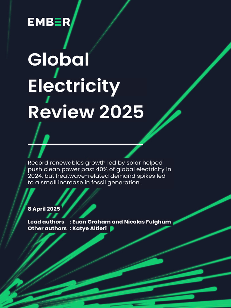 Report Global Electricity Review 2025 | PDF | Electricity Generation ...
