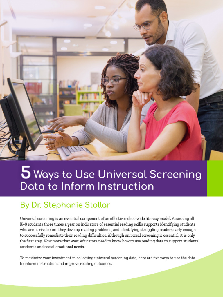 Using Universal Screening for Reading Success | PDF | Learning | Cognition