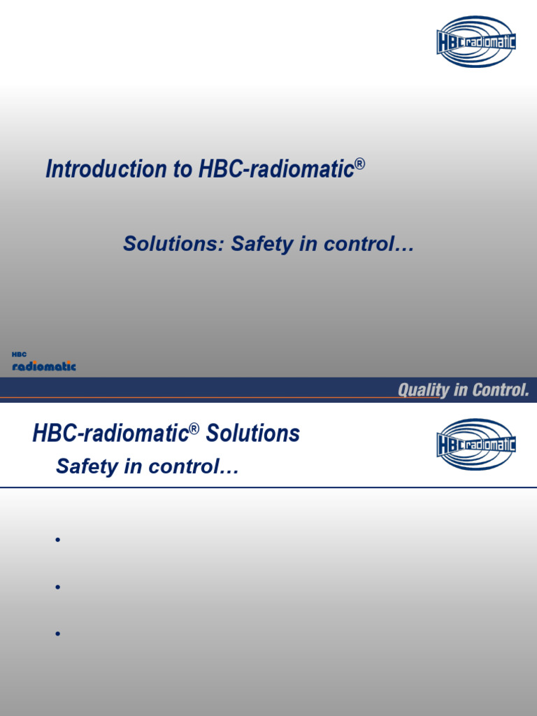 HBC-radiomatic® Control Solutions Overview | PDF | Telecommunications ...