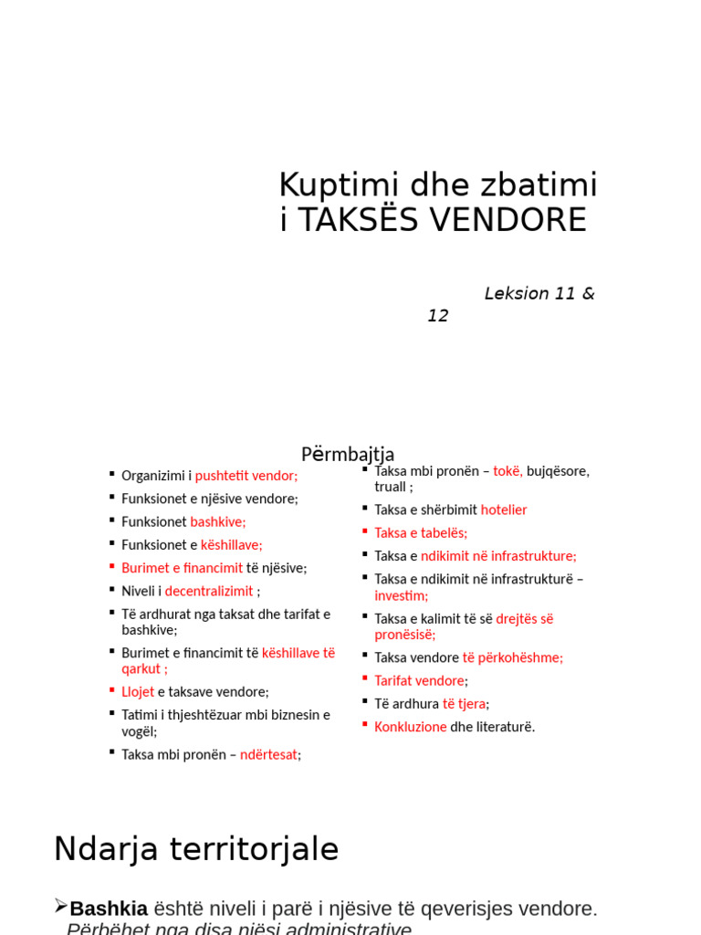 11-12. Lex. 11 & 12 Taksat Vendore (Short) | PDF
