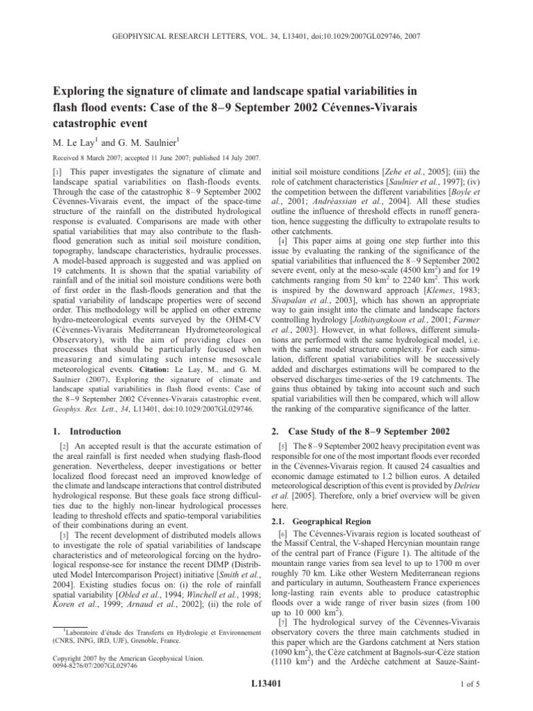 Geophysical Research Letters - 2007 - Le Lay - Exploring The Signature ...