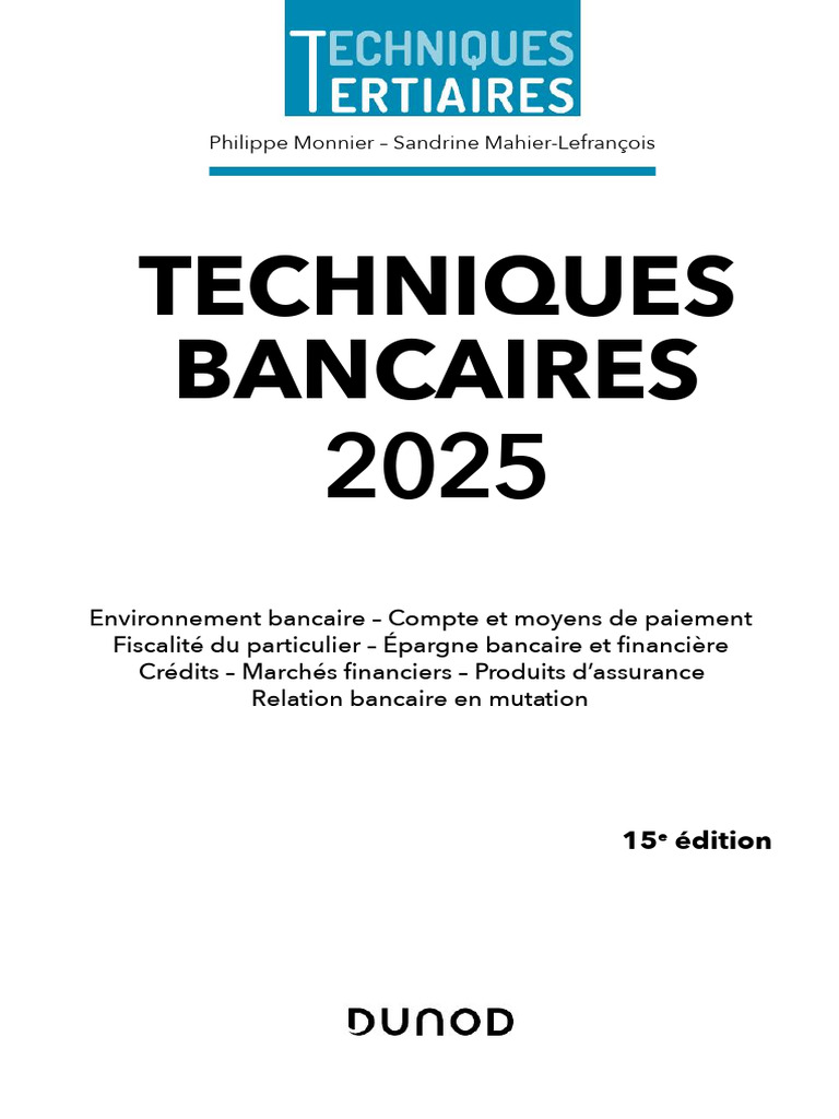 Techniques Bancaires | PDF | Banques | Services bancaires en ligne