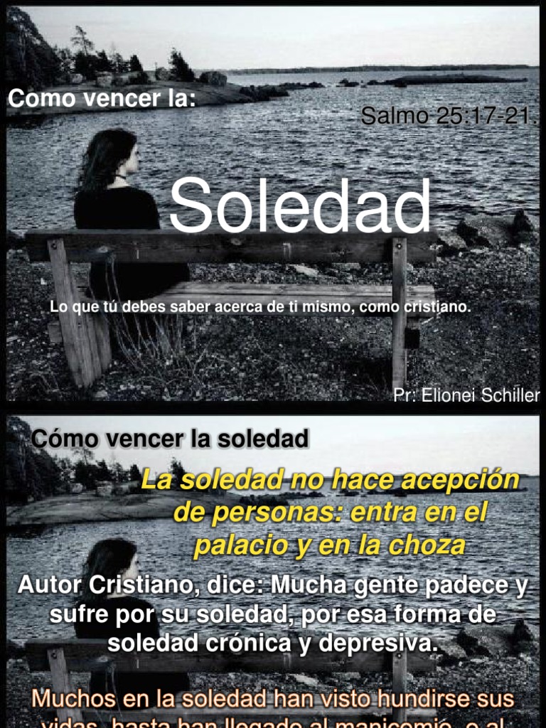 Como Vencer La Soledad. PDF Soledad Dios