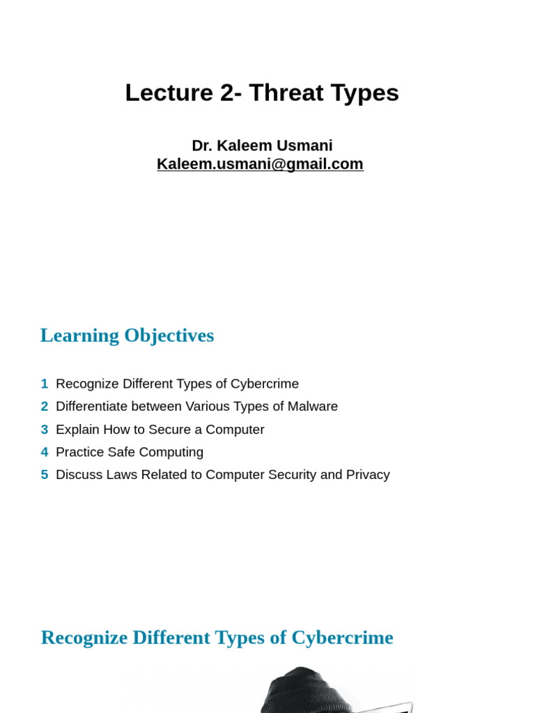 Understanding Cybercrime and Malware | PDF | Malware | Spamming