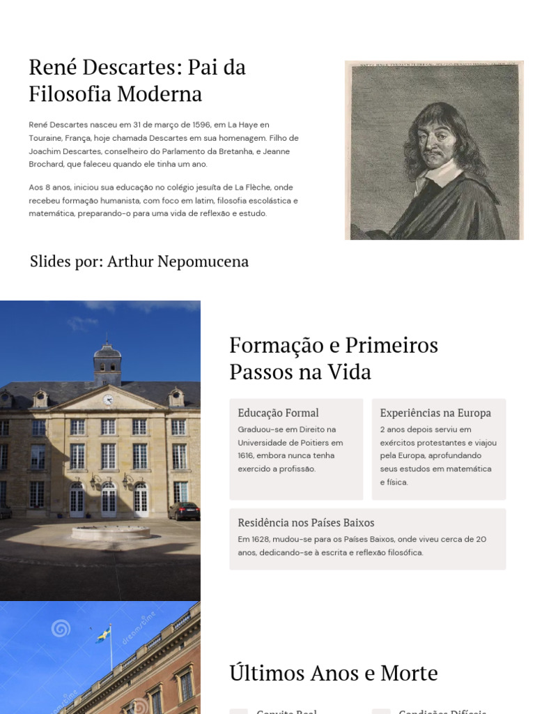 René Descartes: Pai da Filosofia Moderna | PDF | René Descartes ...