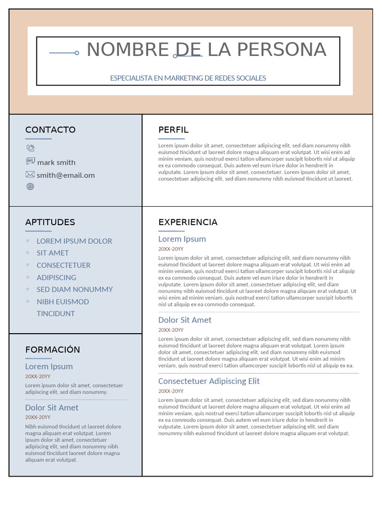 CV Editable Azul | PDF