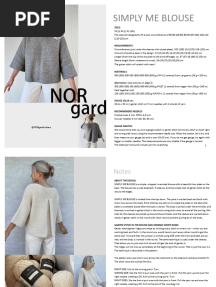 SIMPLY ME BLOUSE - NORgardknitters
