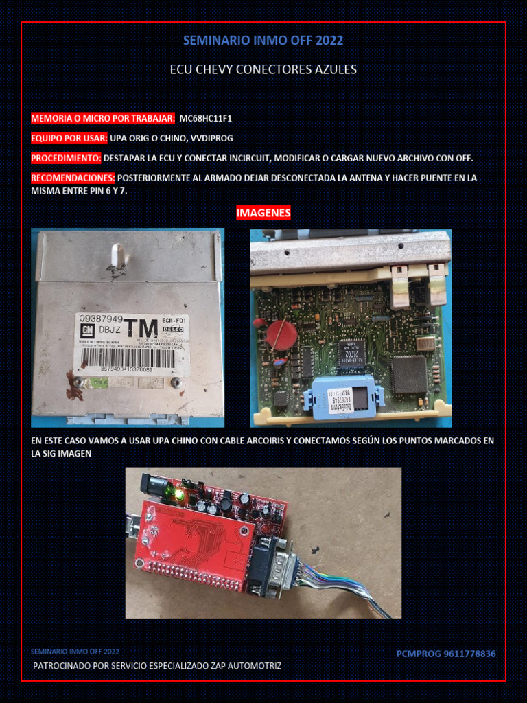 Guía de Inmo Off 2022 para ECU Chevy | PDF