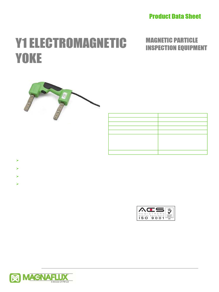 Y1 Electromagnetic Yoke Overview | PDF